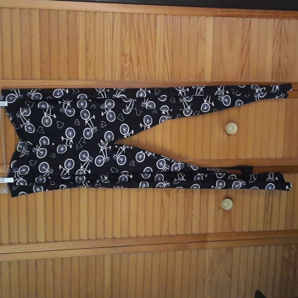 Legging Army Bicycle Print Buttery Soft Comfy Leggings Size 3/5XL.